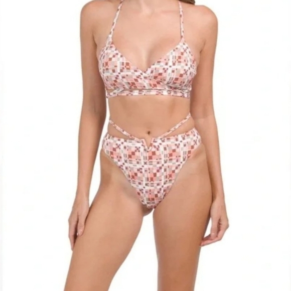 L*space Kristen Joy Bikini Swimsuit Block Party NWT Medium - Picture 8 of 8